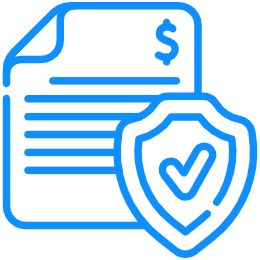 Insured and bonded icon