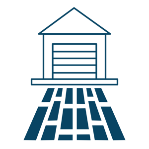 Driveway pavers icon