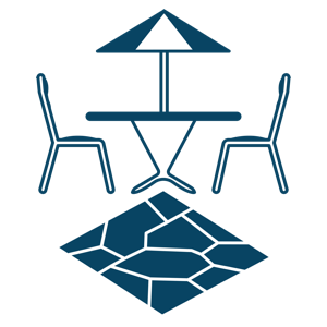 Patio pavers icon