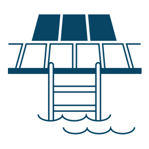 Pool deck pavers icon