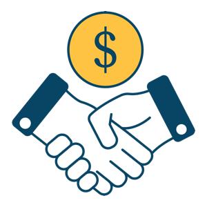 Transparent pricing icon for interlocking pavers